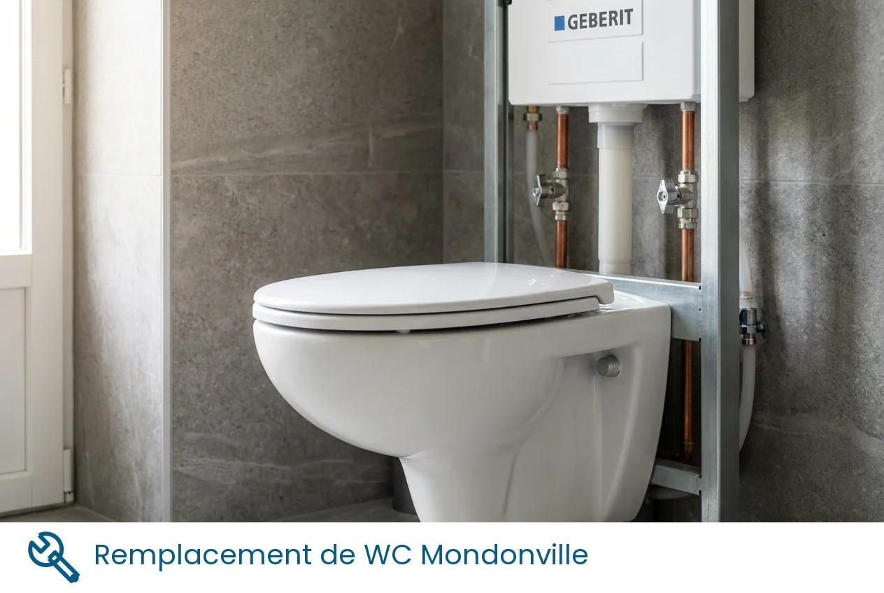 Remplacement de WC à Mondonville