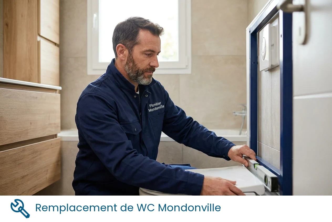 Remplacement de WC à Mondonville
